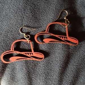 Cowboy Hat Wood Earrings🤠
